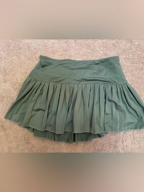 Goldhinge gray green pleated skirt size XL